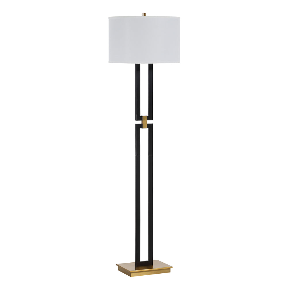 Theo 64.5" Height Floor Lamps, Matte Black - Angle Image - LPF3186EV