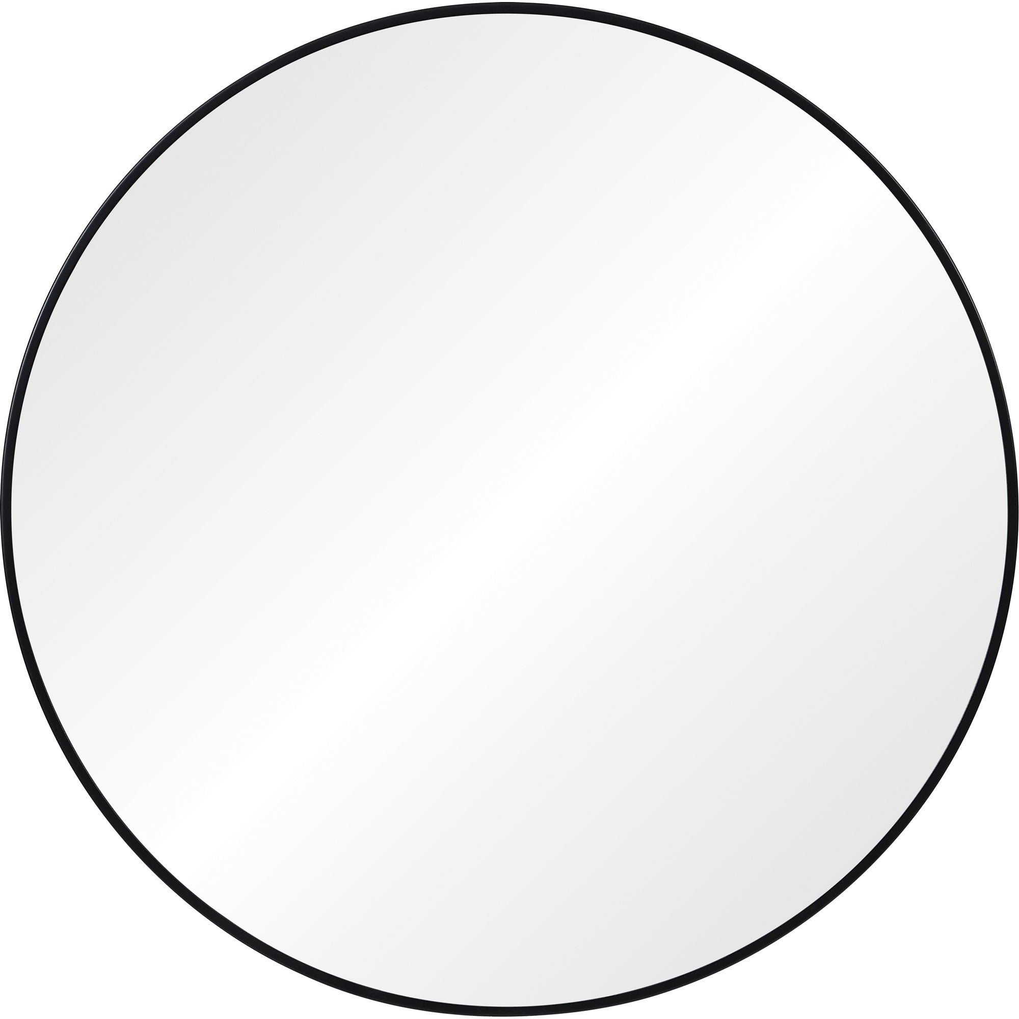 Claribel 30" Tall Round Wall Mirror, Black - Main Image - MT2414