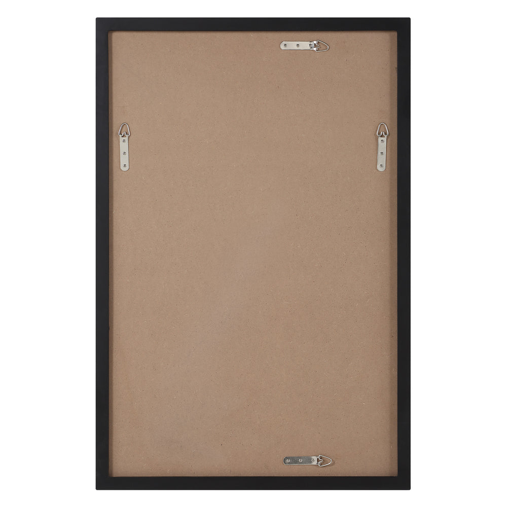 Agata 36" H x 24" W Wall Mirror, Black - Backing Image - MT2753