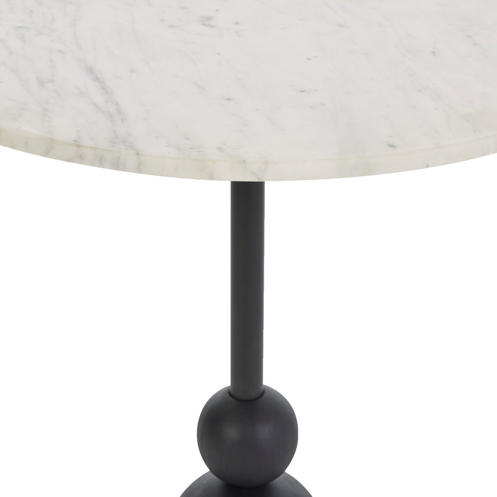 Corrine Indoor Aluminum Table, Matte Black - Additional Images - TA466