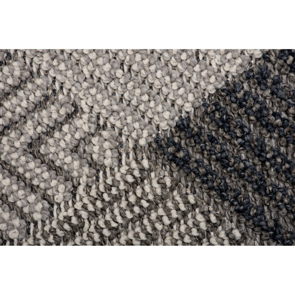 Ambrose 7'10 x 10'2 Power loomed Indoor Rug, Grey - Detail Image - RAMB-10190-810
