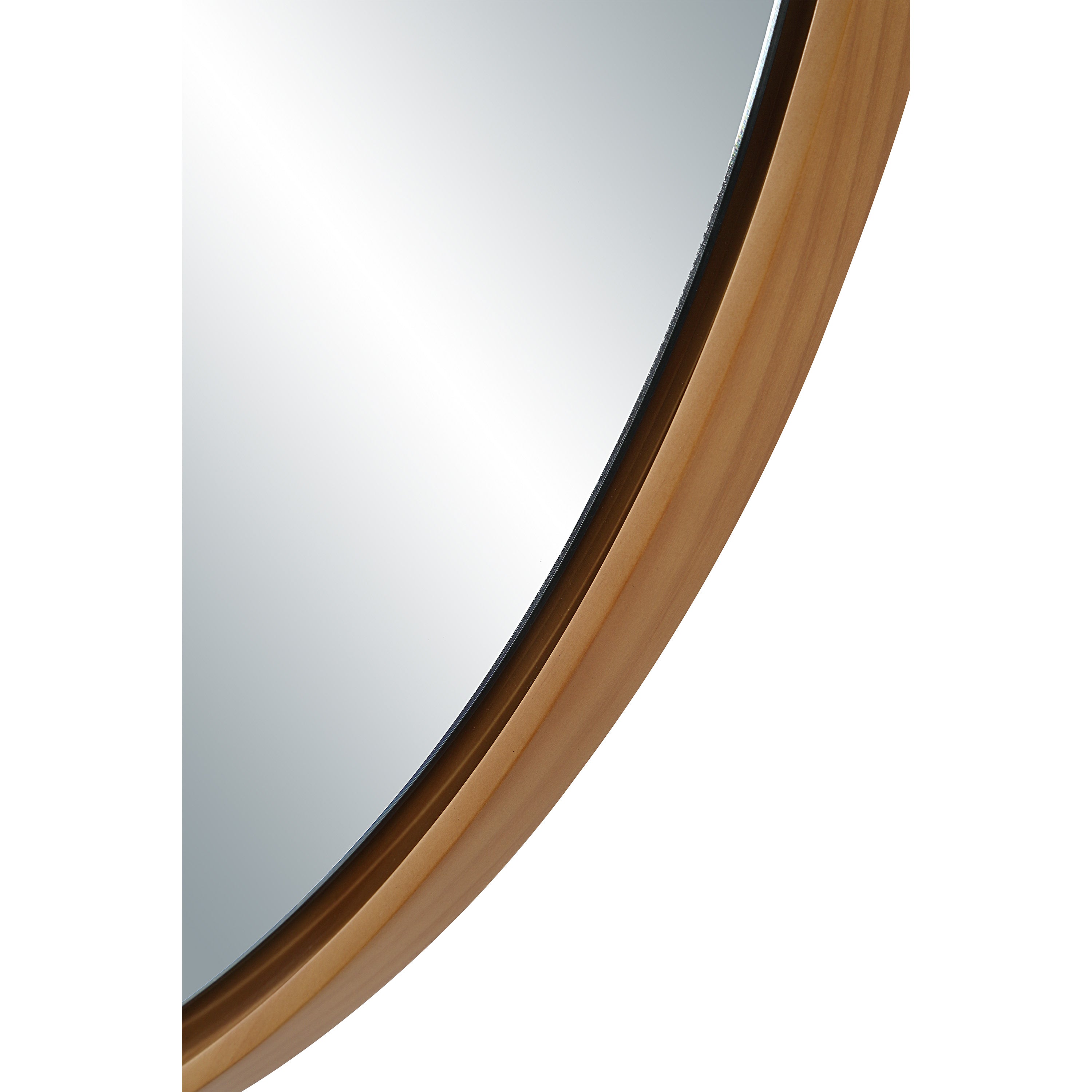 Canna 36" H x 36" W Wall Mirror, Beige - Detail Image - MT2744