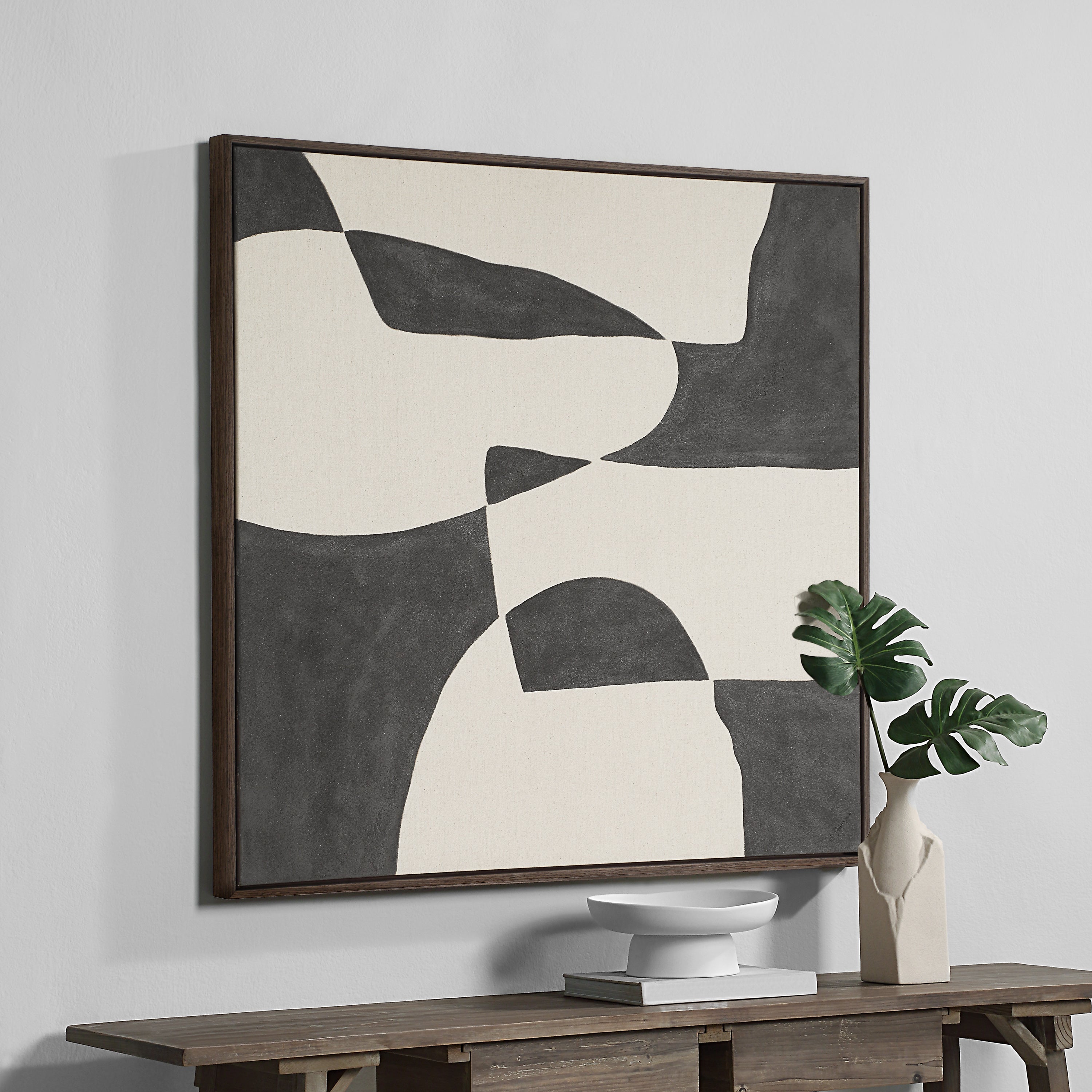 Altino 48" Wide Canvas Art, Beige - Lifestyle Image - OL2169