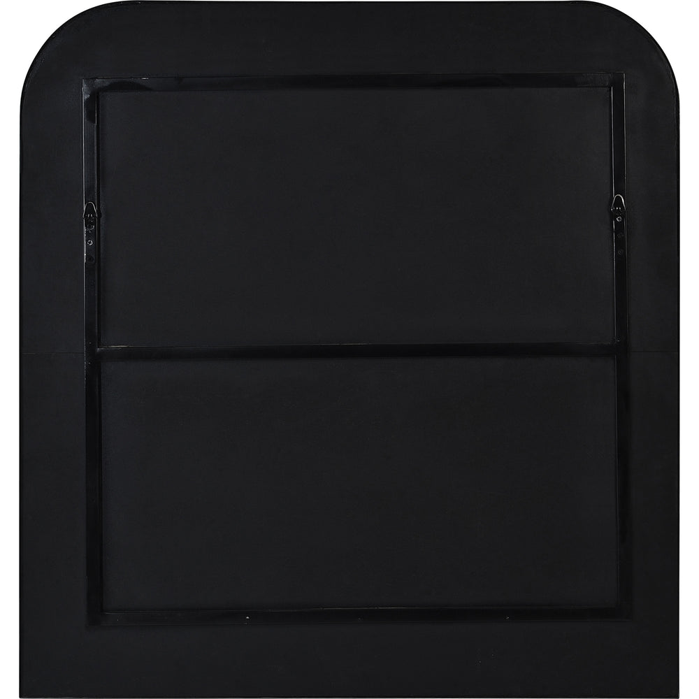 Luka 40" Tall Irregular Wall Mirror, Black - Backing Image - MT2382