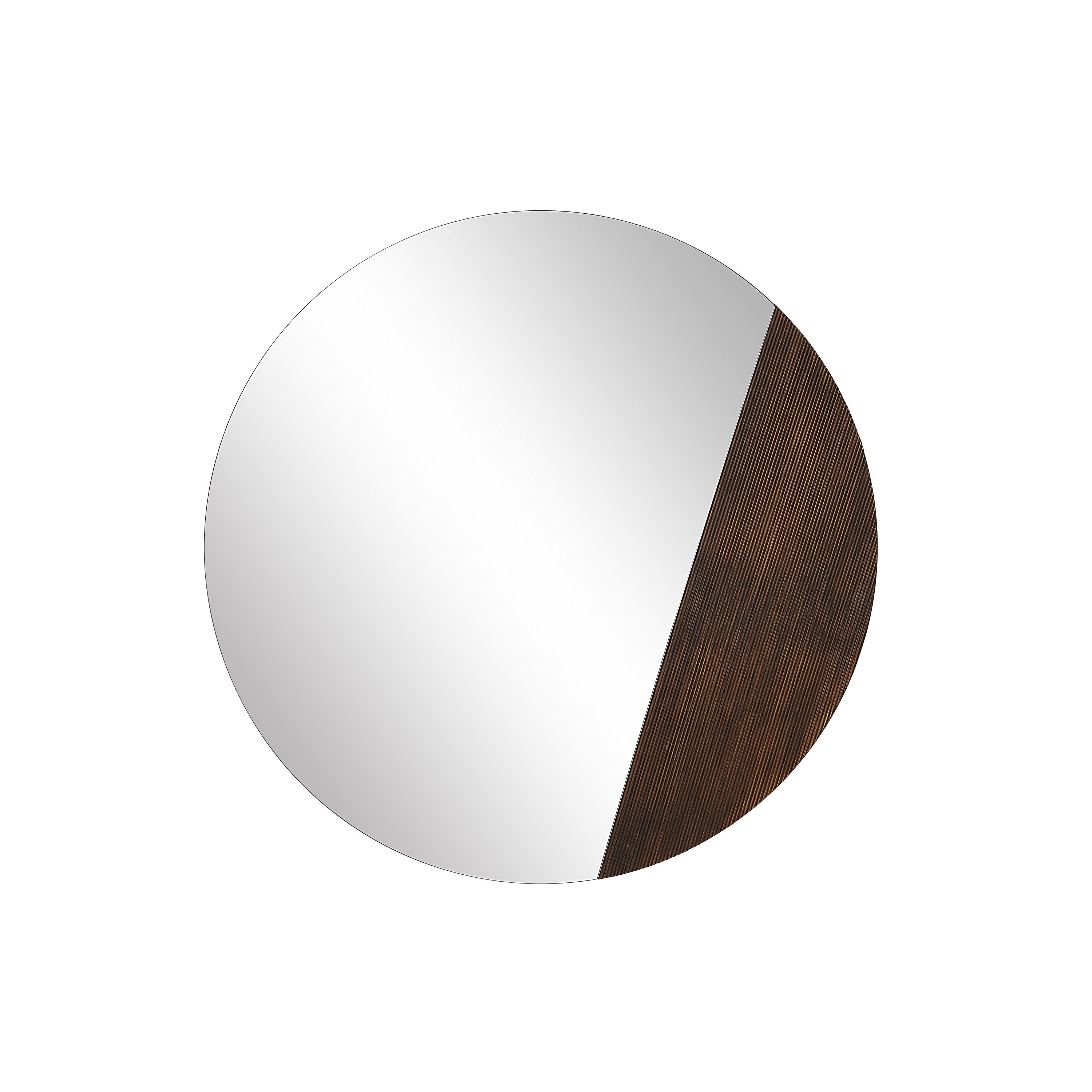Ronda 47.25" H x 47.25" W Wall Mirror, Brown - Main Image - MT2705