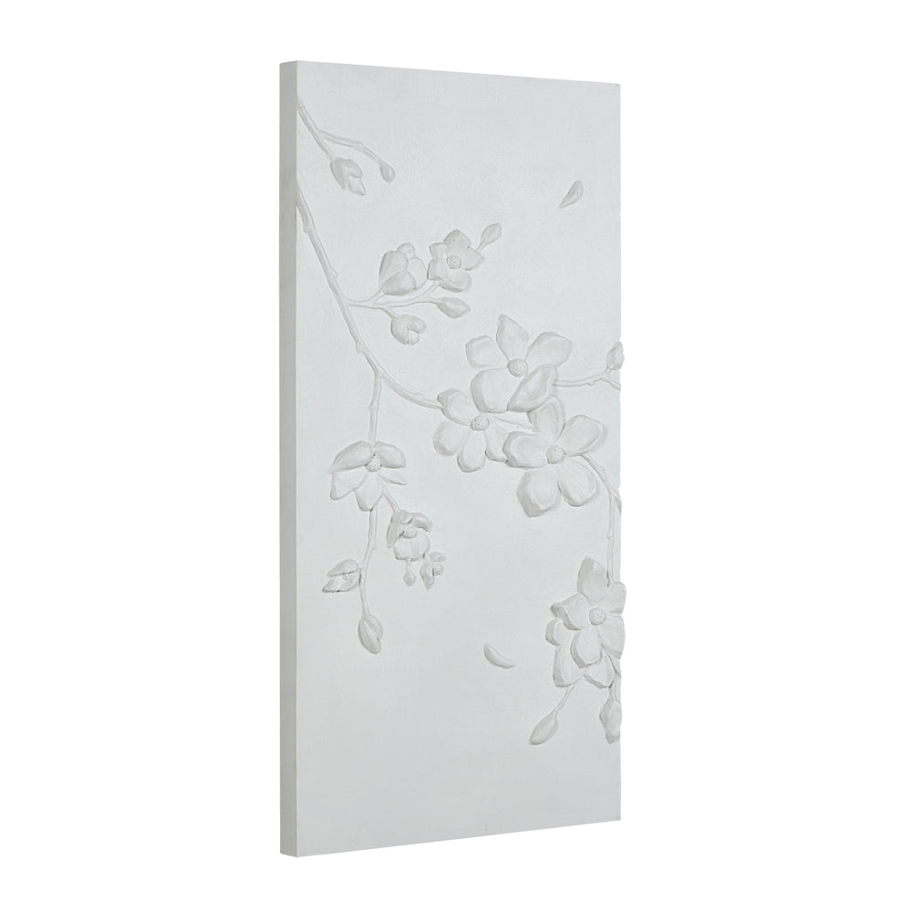 Beaudelaire 20" Wide Wall Decor, Matte White - Additional Image 3 - W6748