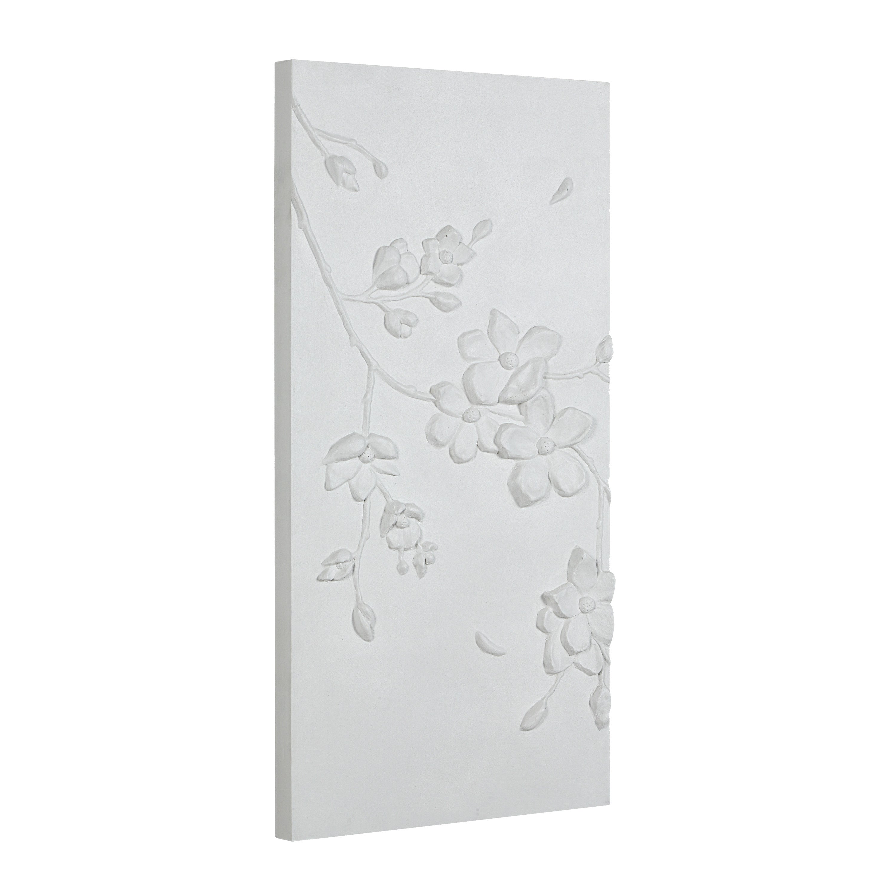 Beaudelaire 20" Wide Wall Decor, Matte White - Additional Image 3 - W6748