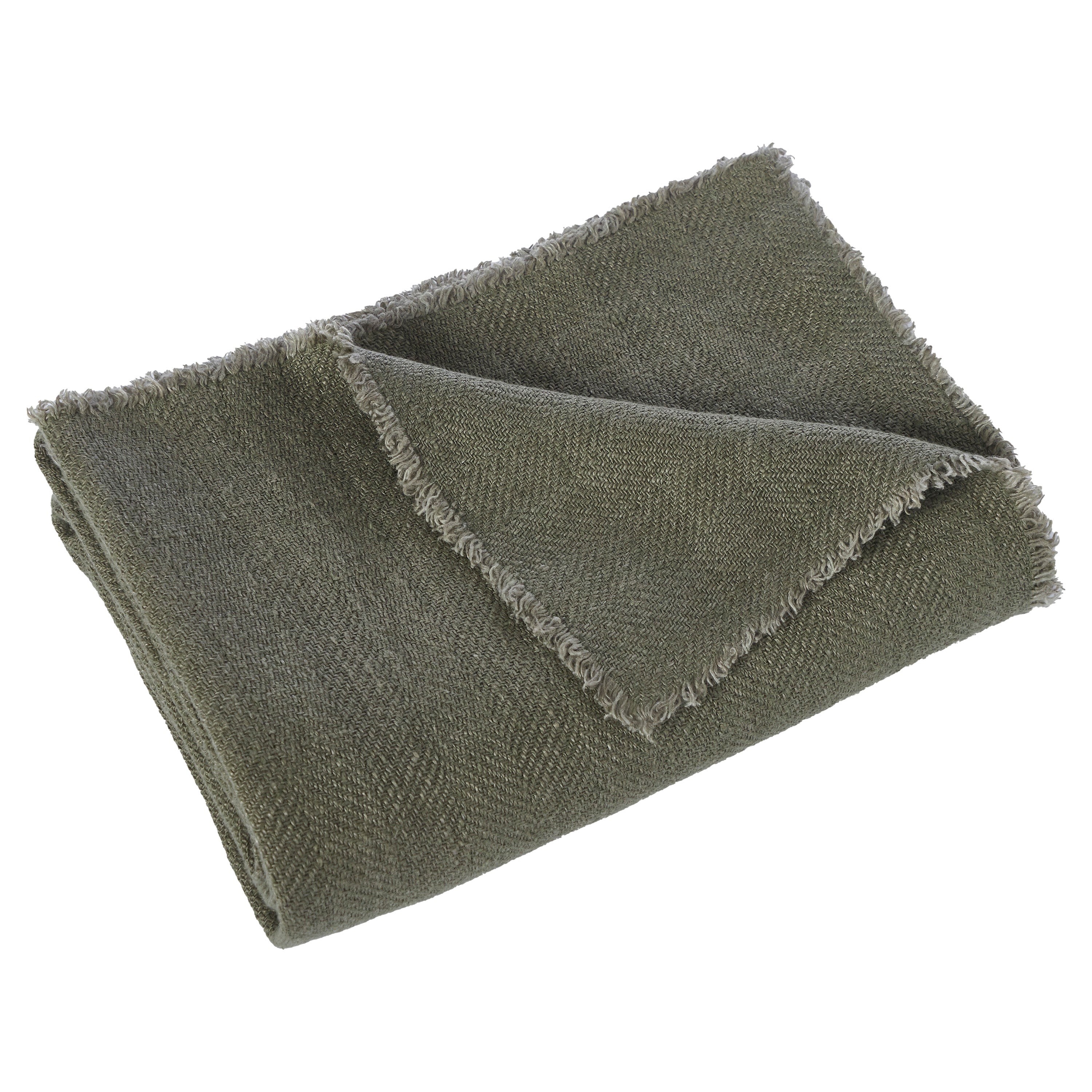 Vernier 70X50 Throw Blanket, Dark Green - Main Image - THR1014