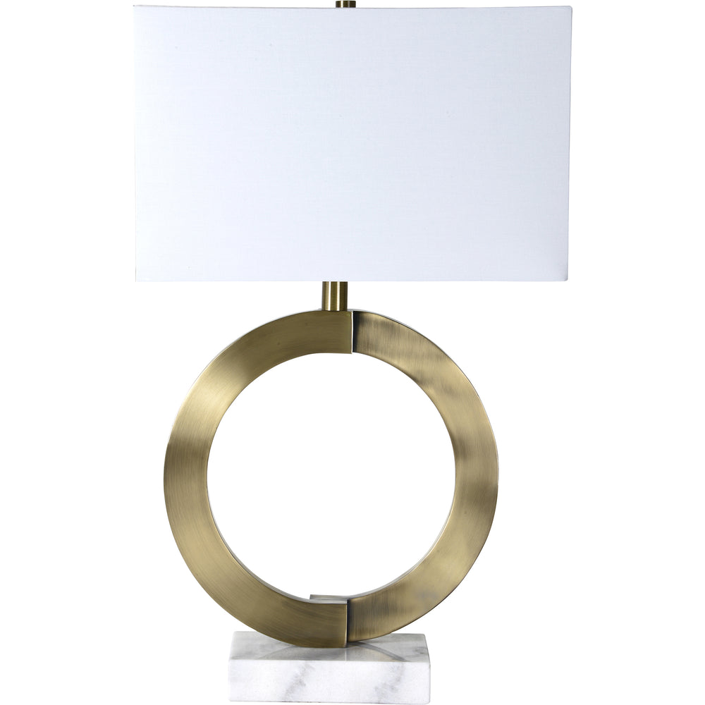 Skylar 27" Length Table Lamp, Antique Brass - Main Image - LPT931