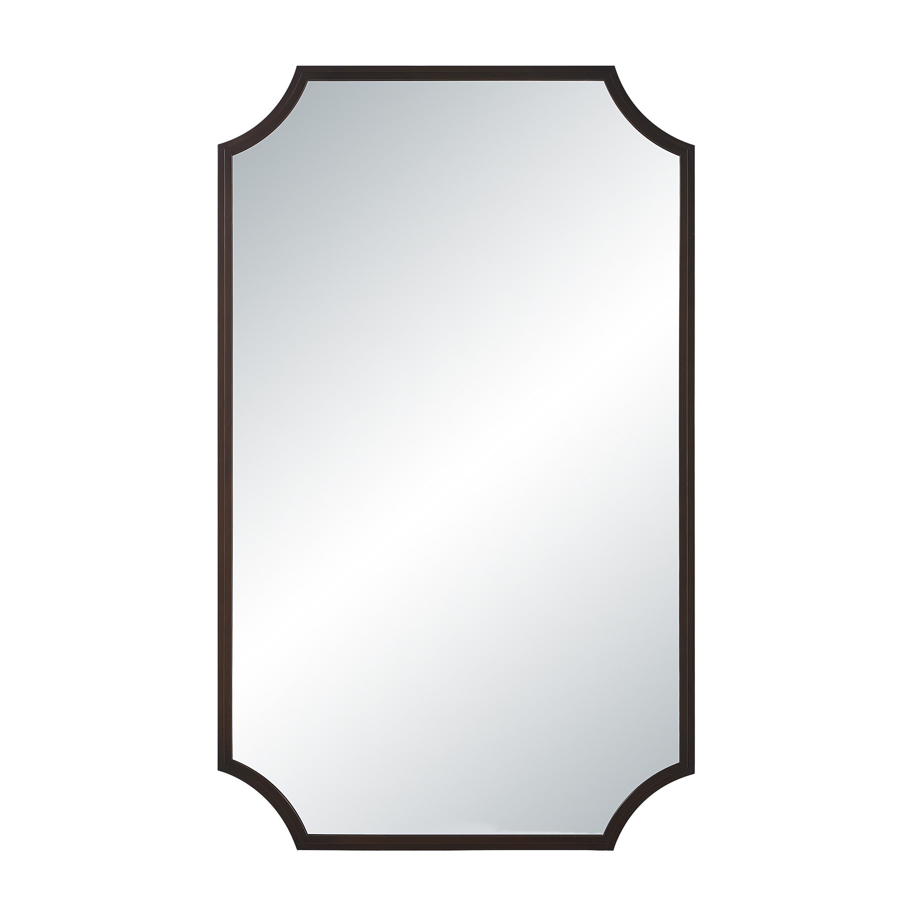 Torre 40" H x 24" W Wall Mirror, Brown - Main Image - MT2740