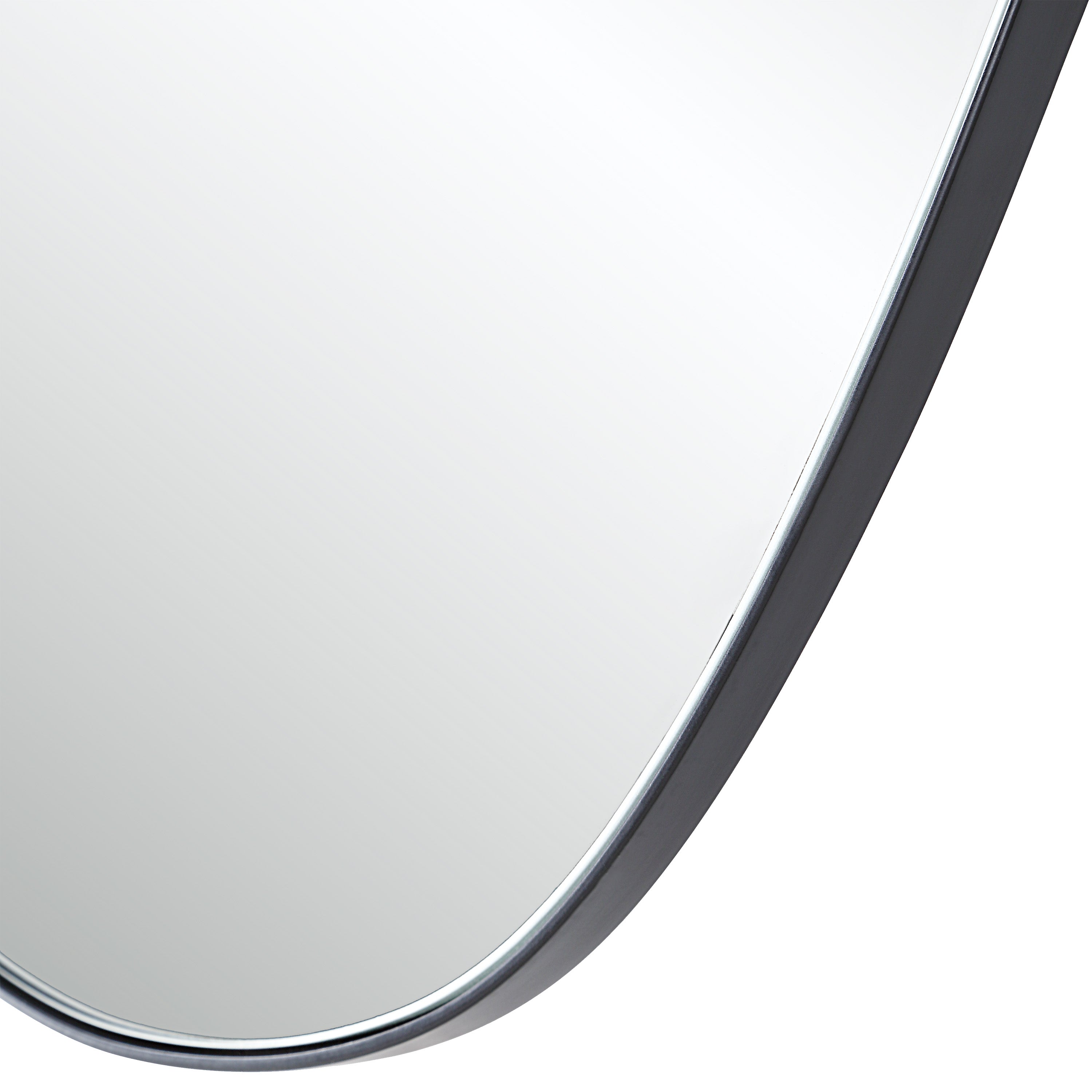 Gela 36" H x 23" W Wall Mirror, Black - Detail Image - MT2682