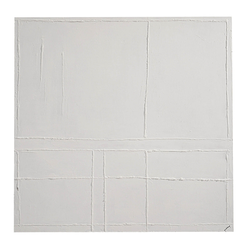 Medea 48" Wide Wall Art, Matte White - Main Image - W6735