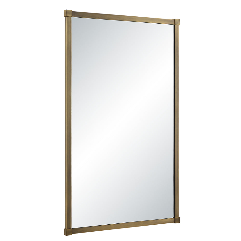 Khaya 35" H x 22" W Wall Mirror, Yellow - Angle Image - MT2738