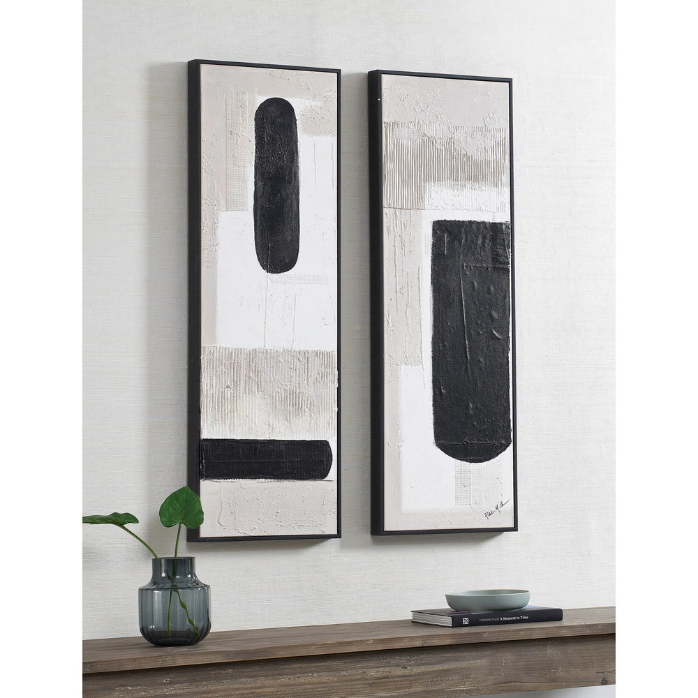 Dragoni 15" Wide Canvas Art, Black - Lifestyle Image - OL2122