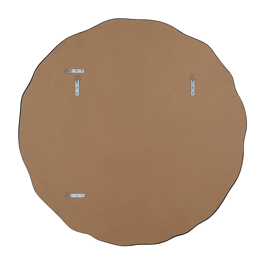 Knox 40" H x 40" W Wall Mirror, Silver - Backing Image - MT2734