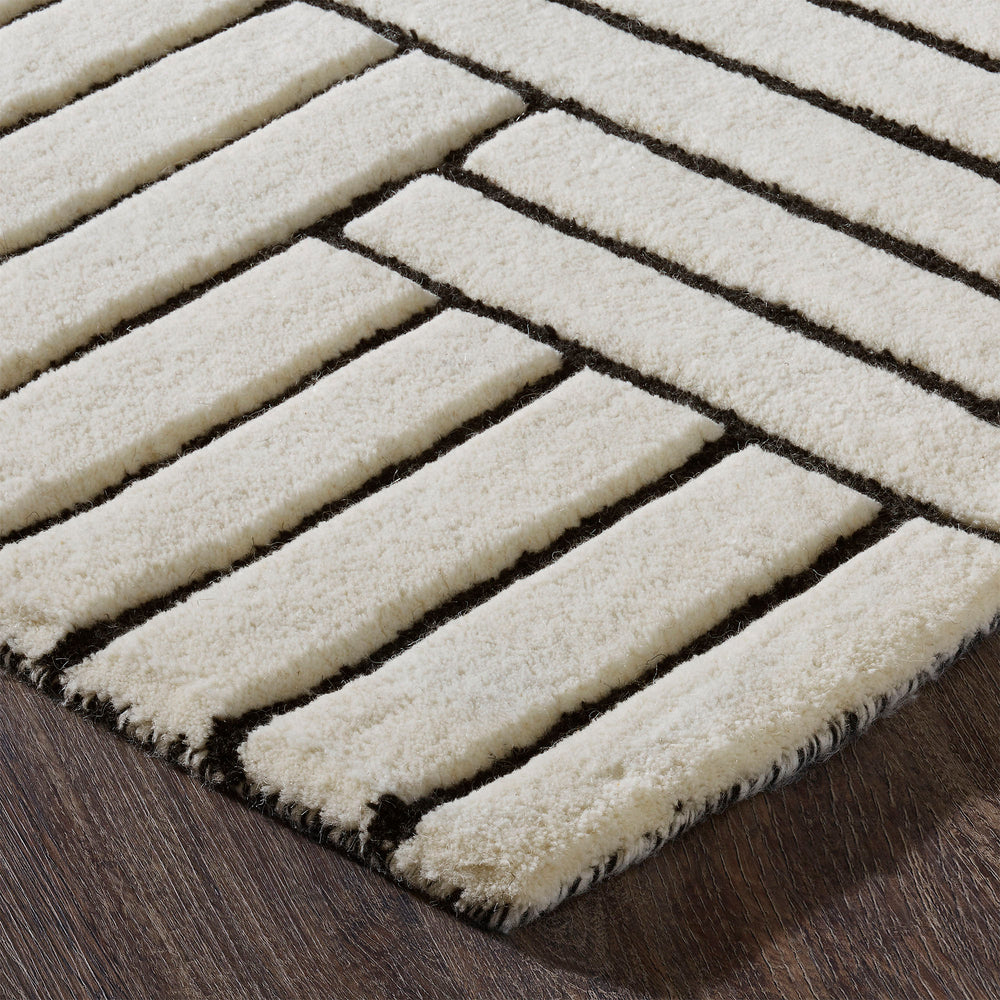Arctica 7'10 X 10’2 Hand tufted Indoor Rug, Ivory - Detail Image - RARC-10182-810