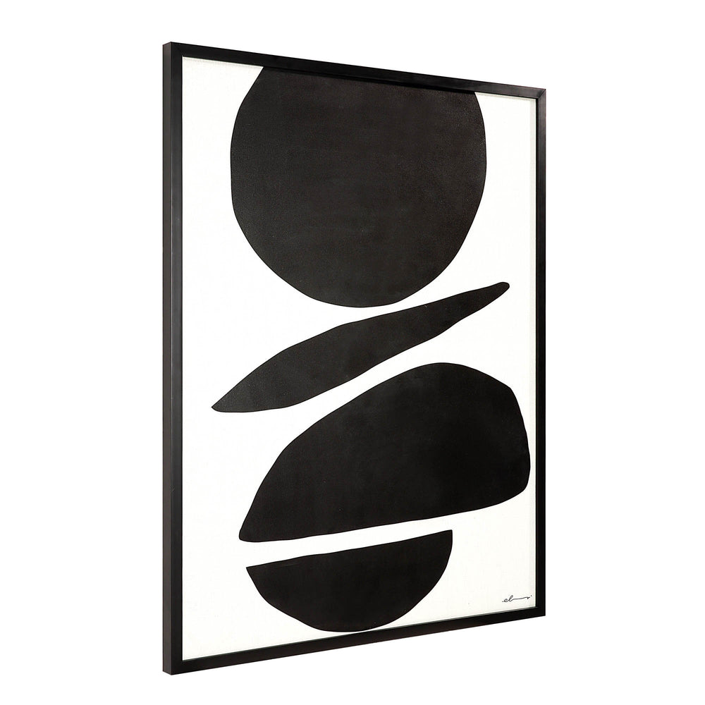 Cercola 45" Wide Wall Art, Black - Angle Image - PA0036