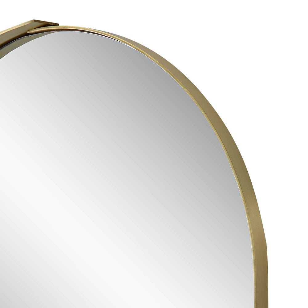 Aleah 40" Tall Oval Wall Mirror, Yellow - Detail Image - MT2537