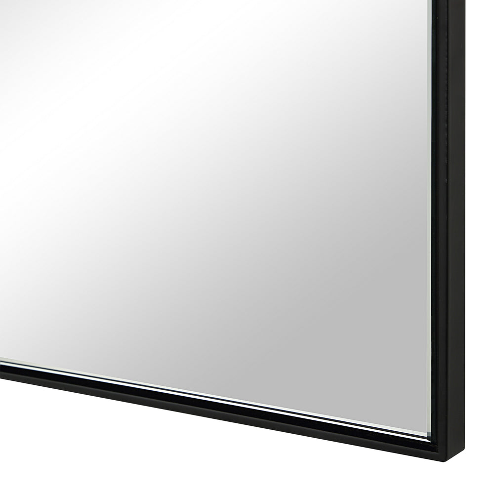 Loutro 36" H x 22" W Wall Mirror, Black - Detail Image - MT2699