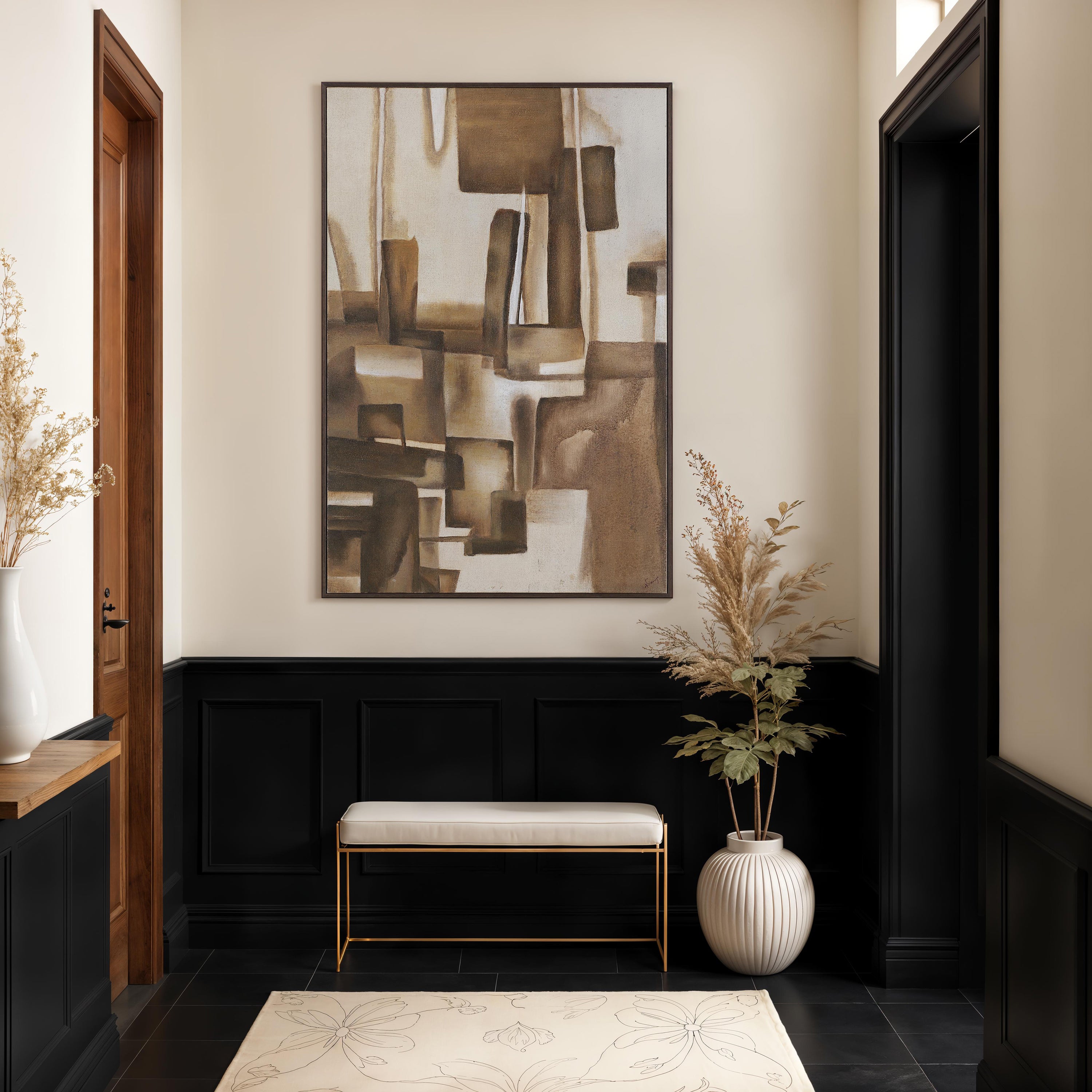 Iberis 60" H x 40" W Canvas Art - White Label Lifestyle Image - OL2247