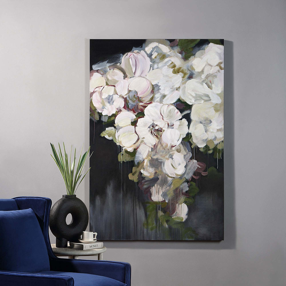 Gables 48" Wide Canvas Art, Off-white - Lifestyle Image - OL2061