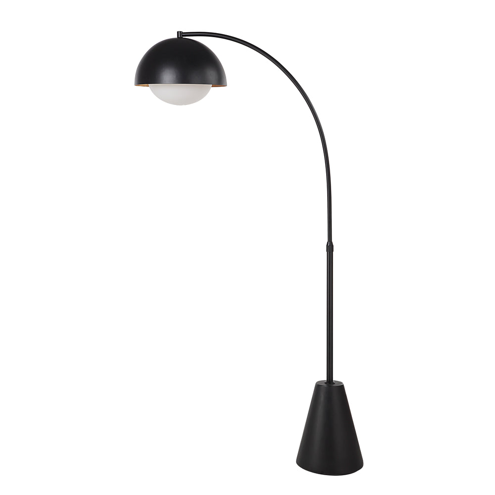 Cooke 65 - 75" Tall Matte Black Floor Lamp with Shade - Additional Image 2 - LPF3152