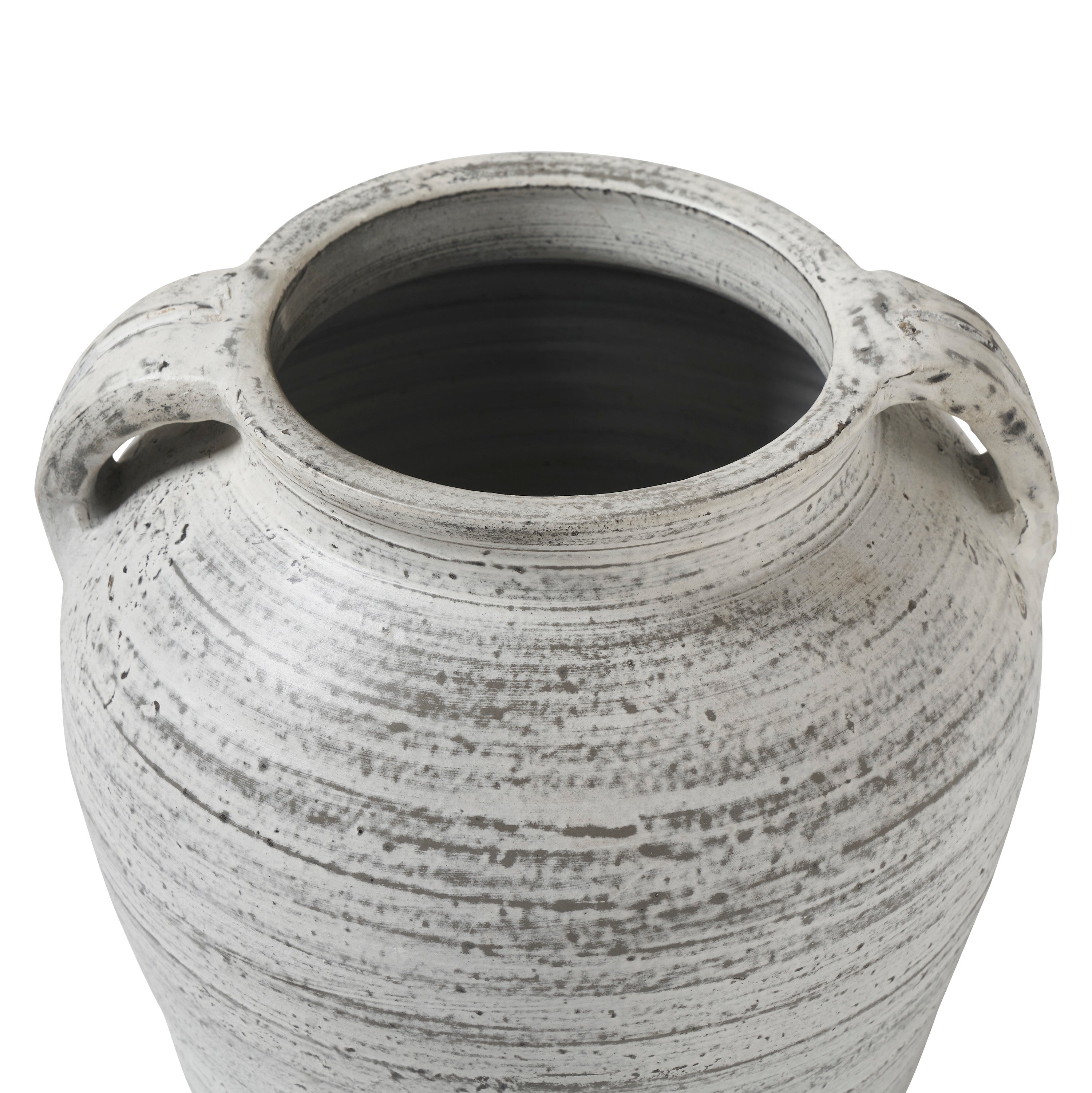 Blanco Indoor Vase, White - Angle Image - VAS294