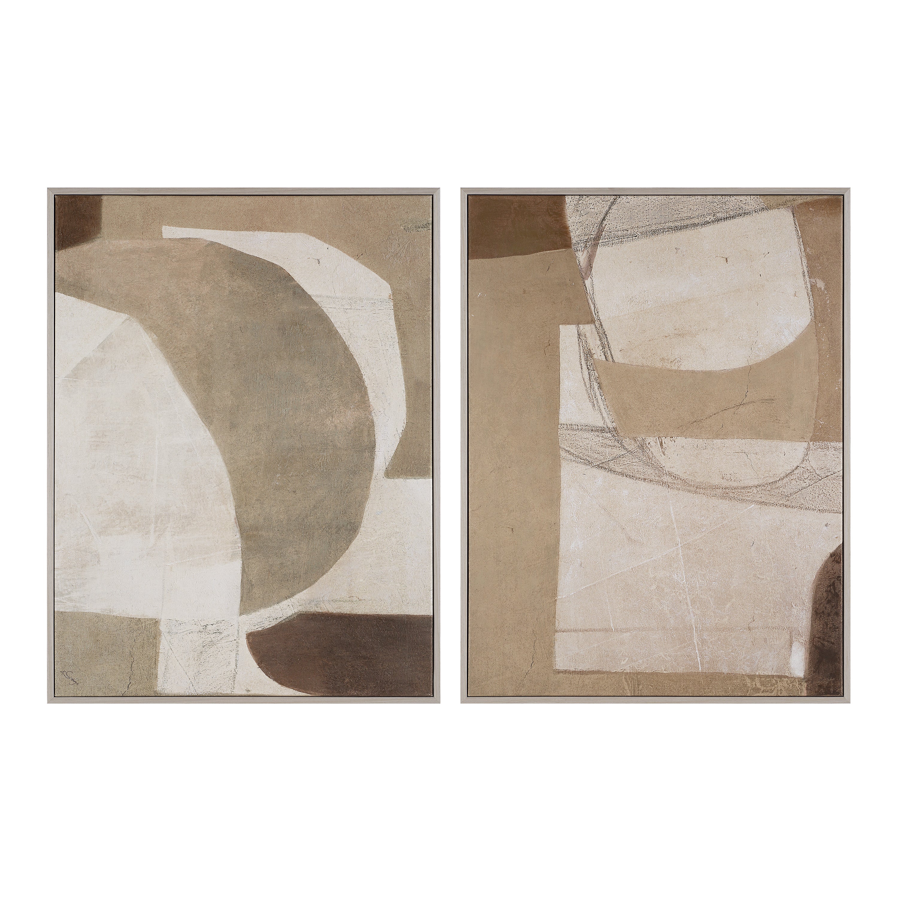 Alcea 40" H x 30" W Canvas Art, (2 Piece Set) - Main Image - OL2246