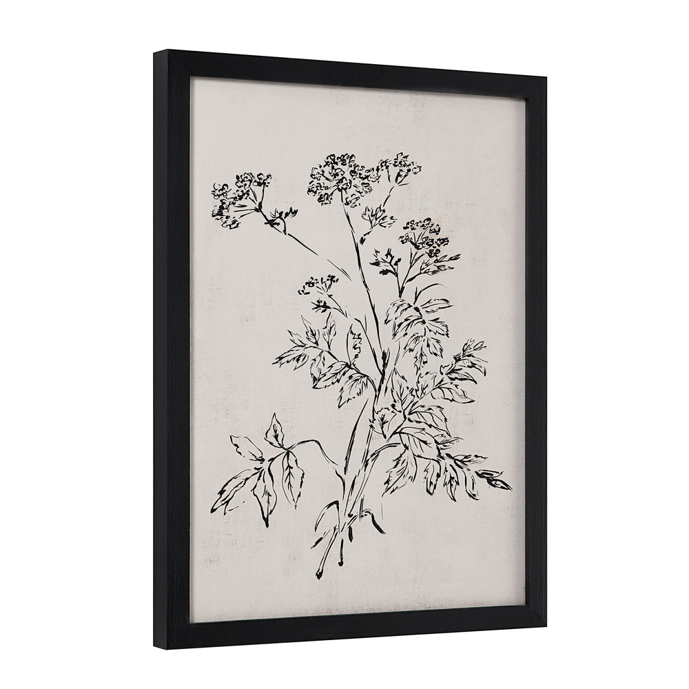 Basset 18" Wide Wall Art with Wood Frame, Painted Black - Additional Image 4 - PA0041