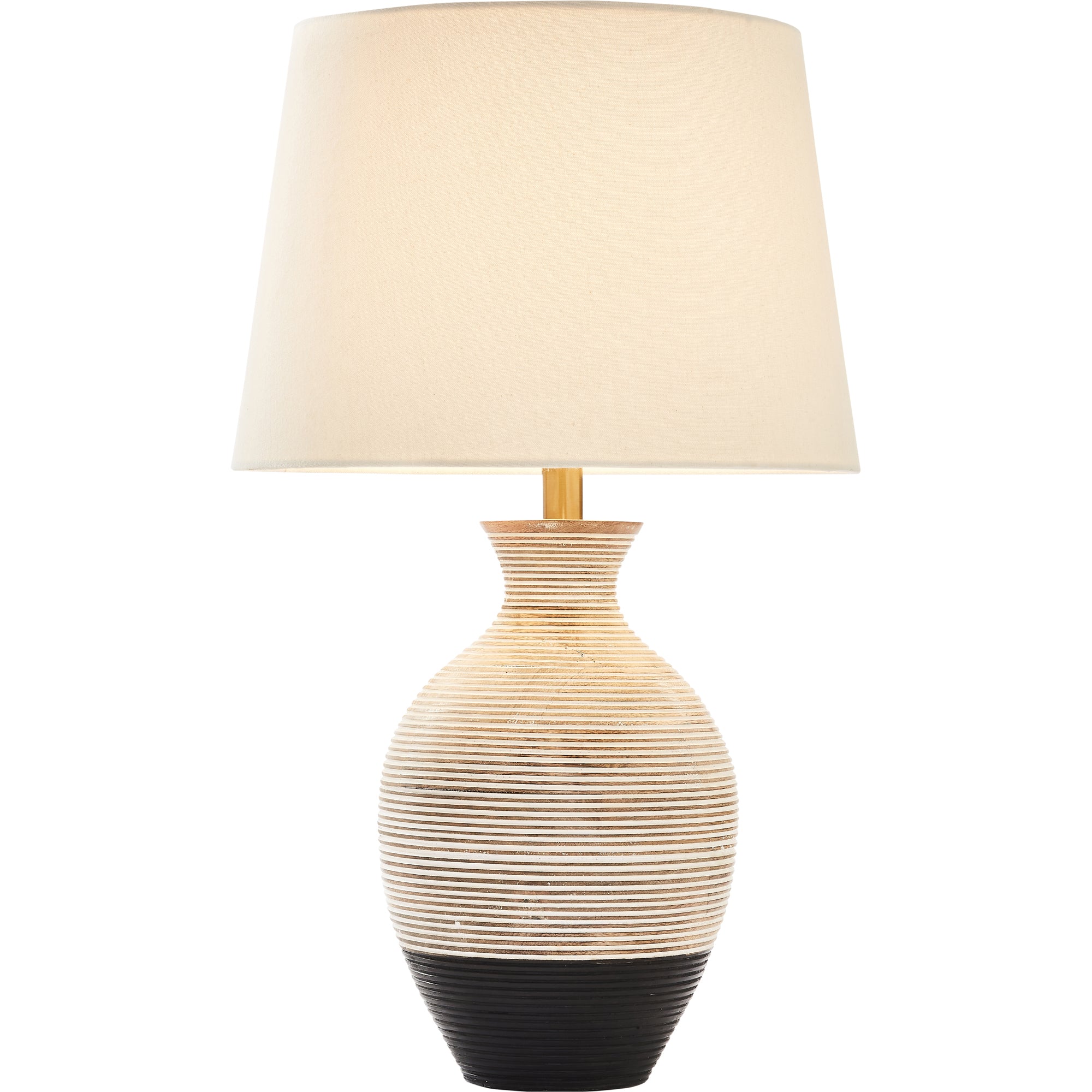 Ignacio 27" Length Table Lamp, Black and whitewash - Additional Image 2 - LPT1180