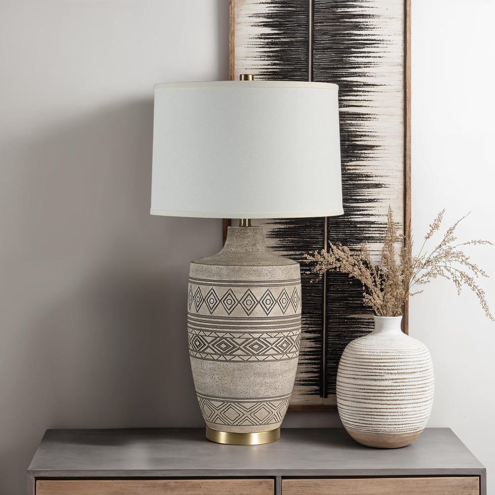 Charlize 30.5" Height Table Lamp, Cream - Lifestyle Image - LPT1327