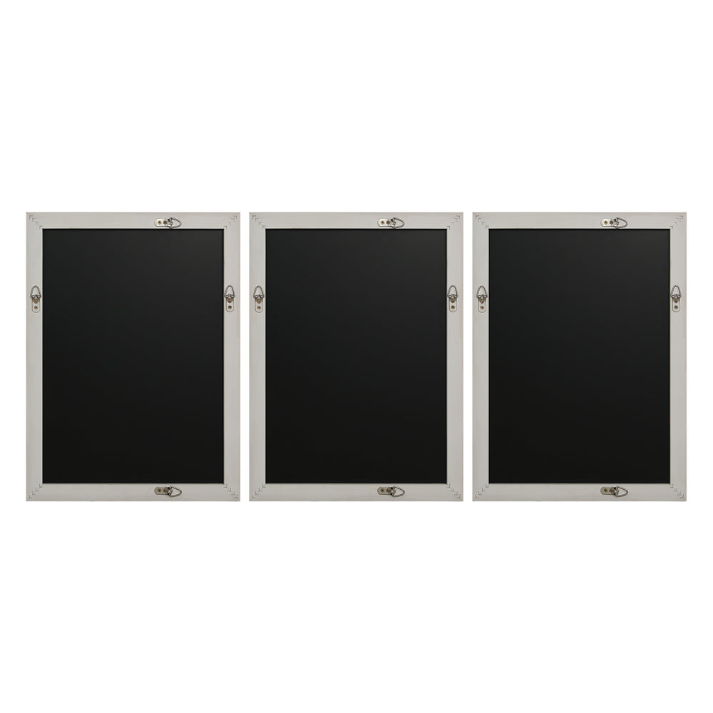 Marsh 18" Wide Wall Decor, Matte White - Backing Image - W6756