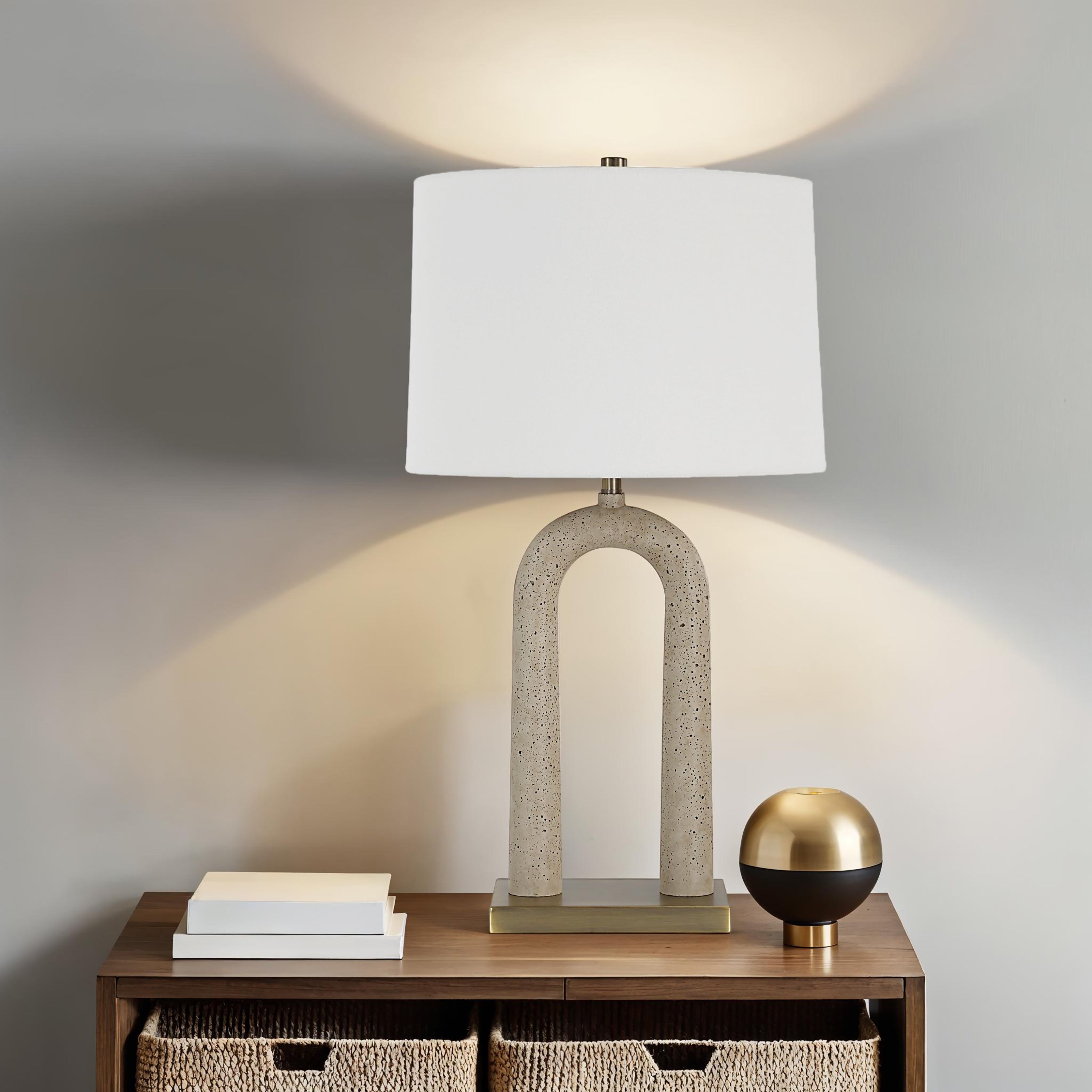 Primula 28.5" Height Table Lamp, Cream - Lifestyle Image - LPT1350