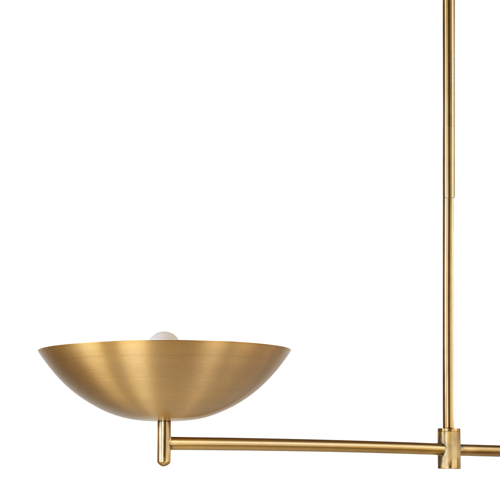 Waxlow 64.5" Height Ceiling Fixture, Plated Dark Antique Brushed Brass - Detail Image - LPC4491