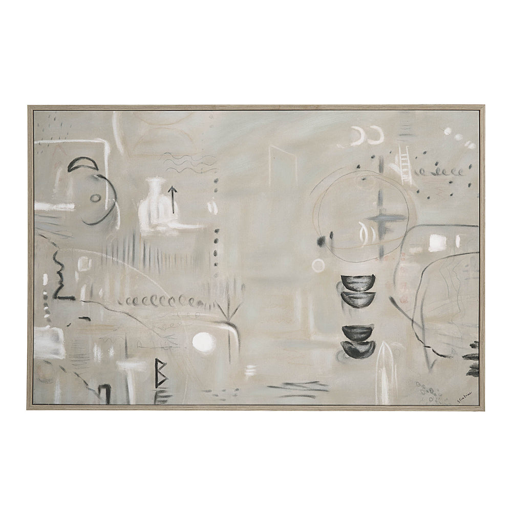 Kore 60" Wide Canvas Art, Grey - Main Image - OL2135