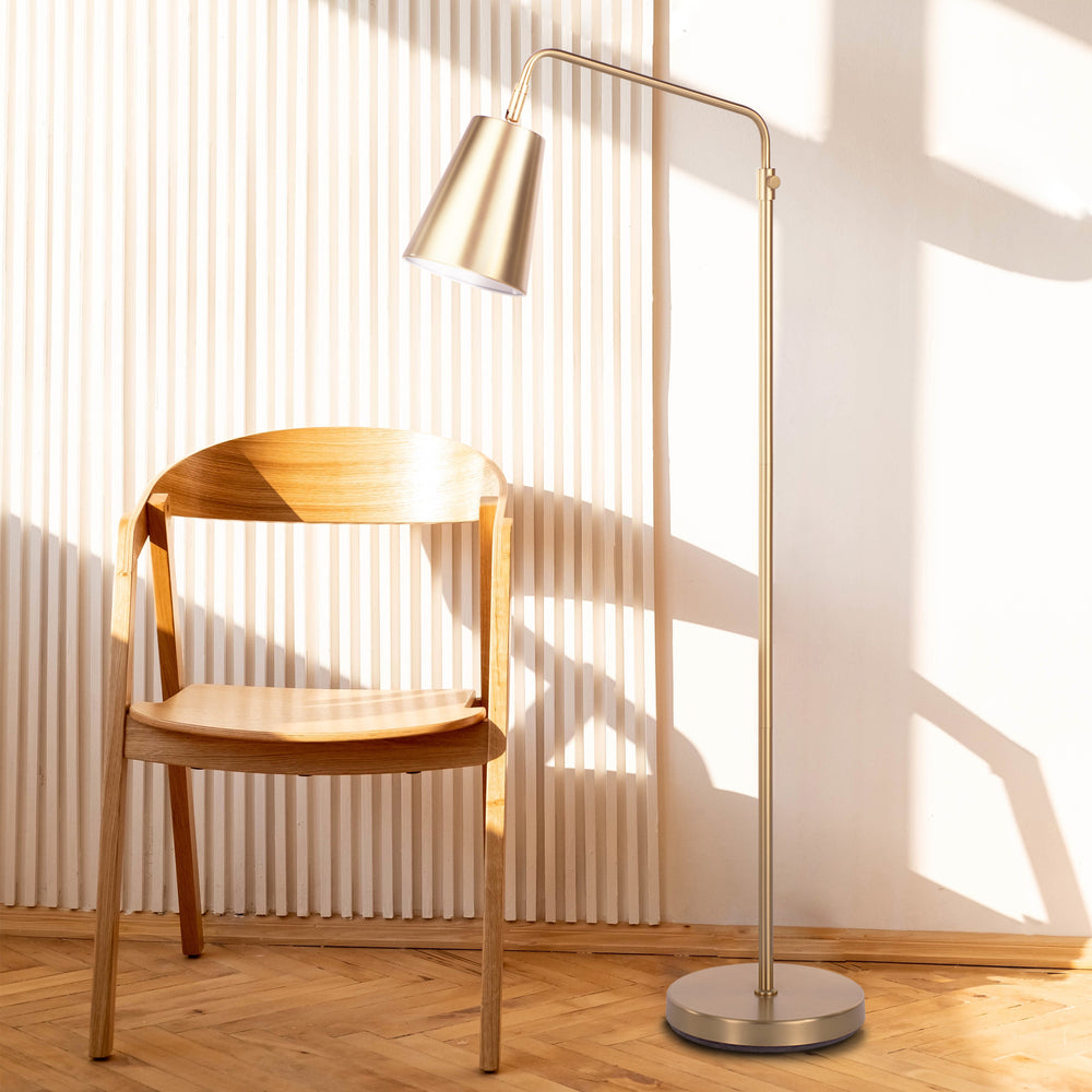 Vidura 47.5" Height Floor Lamp, Yellow - Lifestyle Image - LPF3179