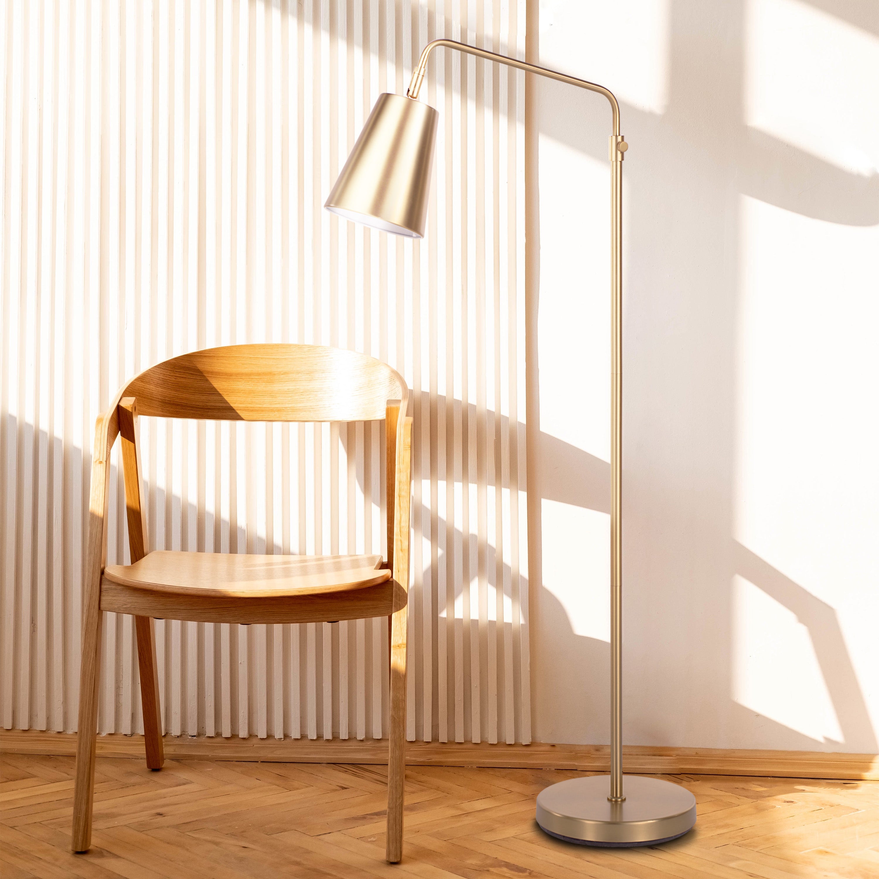 Vidura 47.5" Height Floor Lamp, Yellow - Lifestyle Image - LPF3179