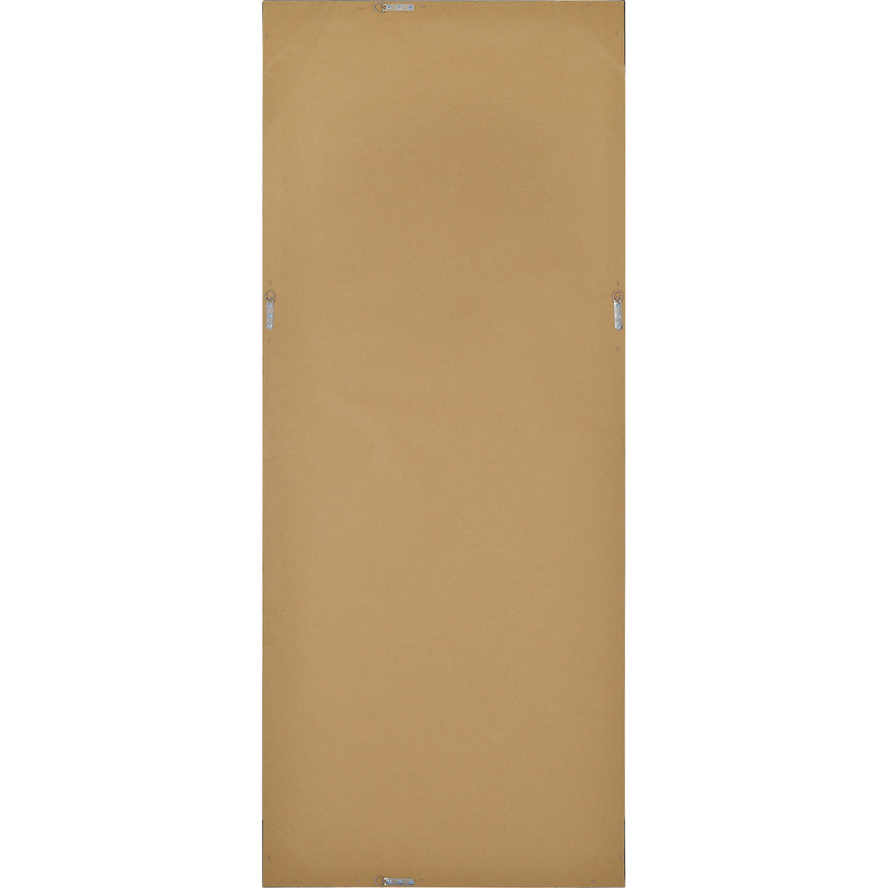 Delacorte 80" Tall Rectangle Wall Mirror, Black - Backing Image - MT2403
