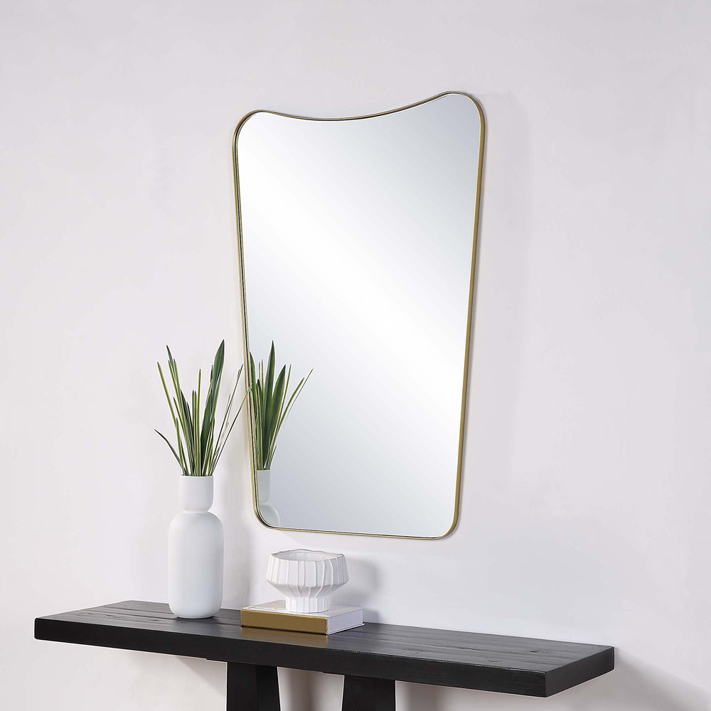 Artesia 45" Tall Rectangle Wall Mirror, Yellow - Lifestyle Image - MT2516