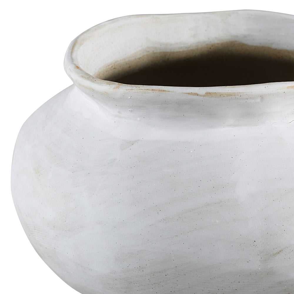 Ella Indoor Vase, White - Detail Image - VAS299