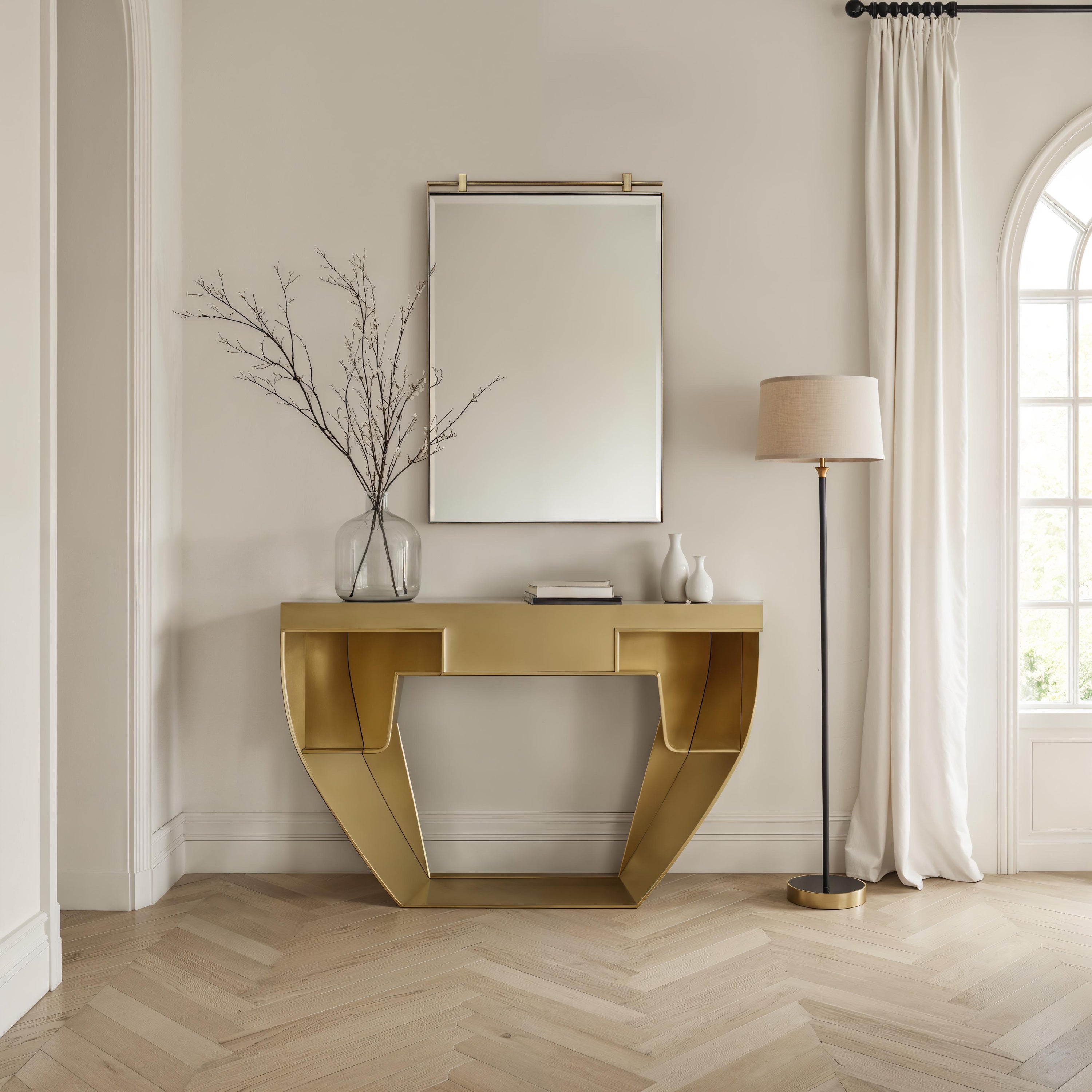 Neem 36" H x 24" W Wall Mirror, Yellow - Lifestyle Image - MT2737