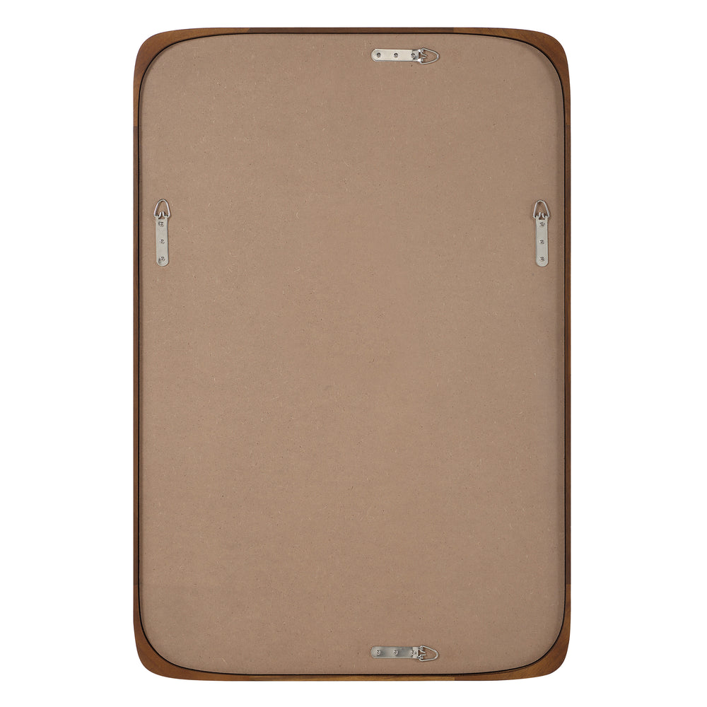 Sisley 36" H x 24" W Wall Mirror, Brown - Backing Image - MT2754