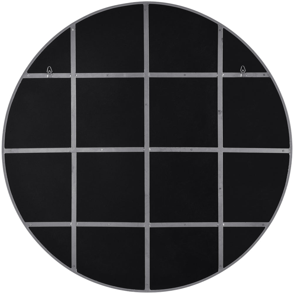 Thallo 48" Tall Round Wall Mirror, Yellow - Backing Image - MT2347