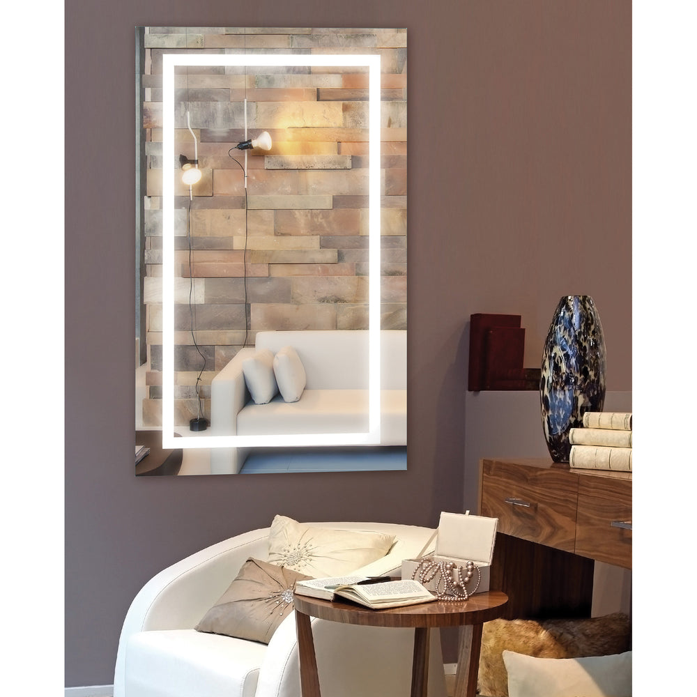 Adele 40" Tall Rectangle Led Mirror - Lifestyle Image - MT1354