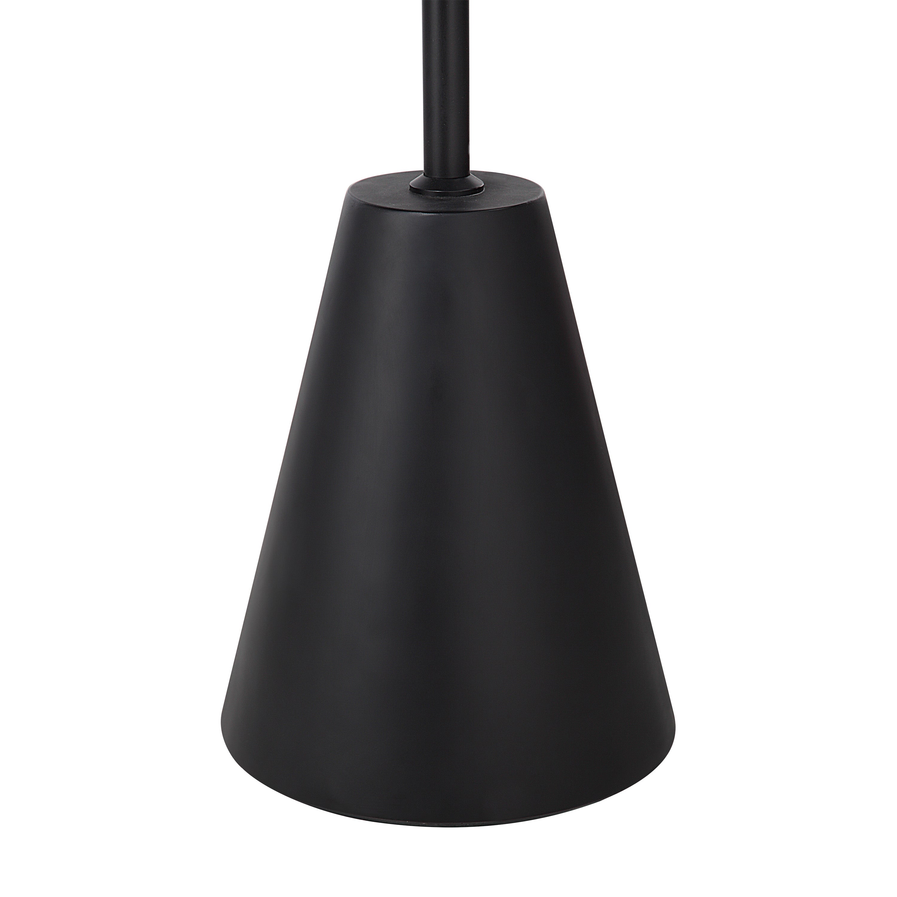 Cooke 65 - 75" Tall Matte Black Floor Lamp with Shade - Detail Image - LPF3152