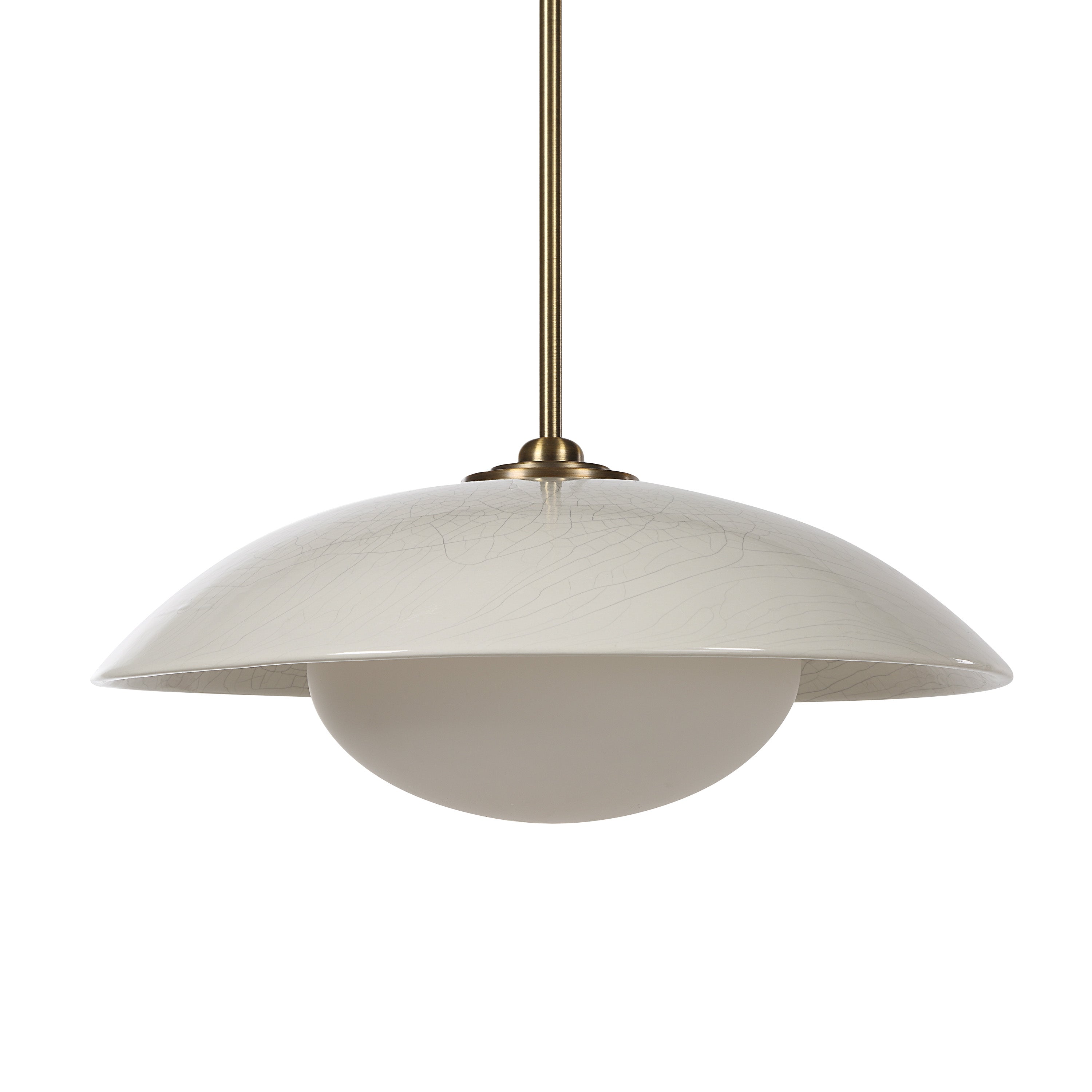 Abbie 72.5" Height Ceiling Fixture, Off-White Crackle - Main Image - LPC4500