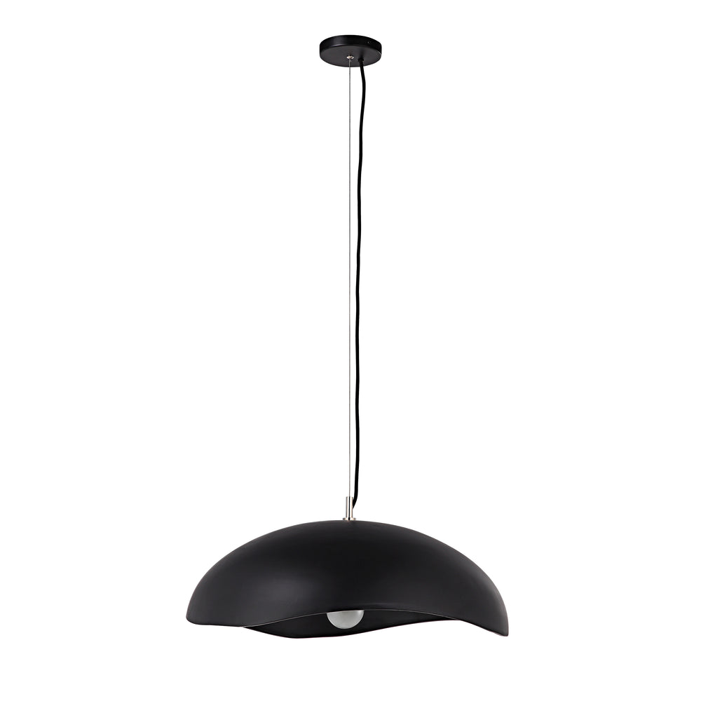Filomena 22" Wide 1-Light Chandelier, Matte Black - Main Image - LPC4479