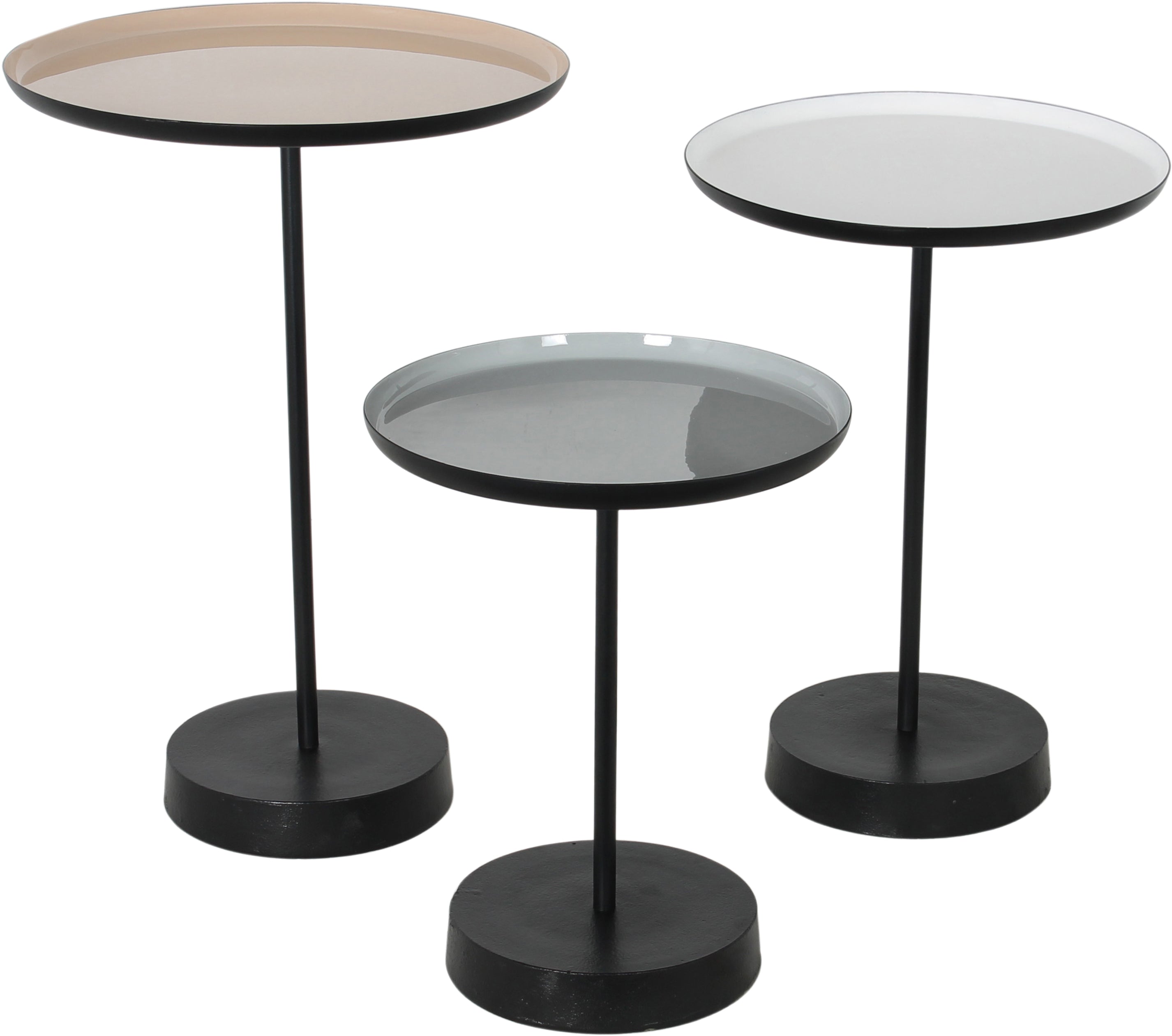 Stepping Indoor Iron Table, White - Main Image - TA111