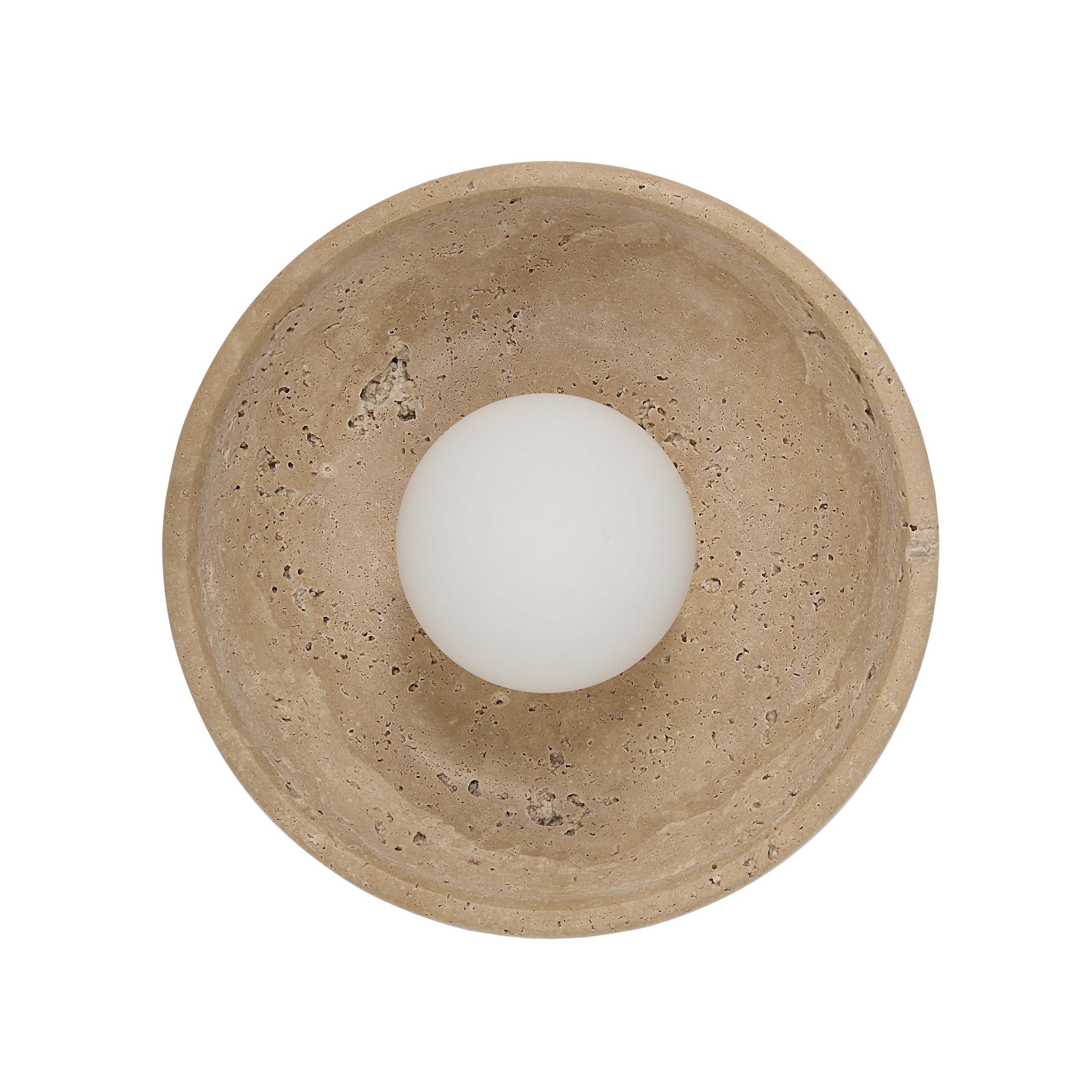 Myrtos 4.92" Height Wall Sconce, Beige - Angle Image - WS155