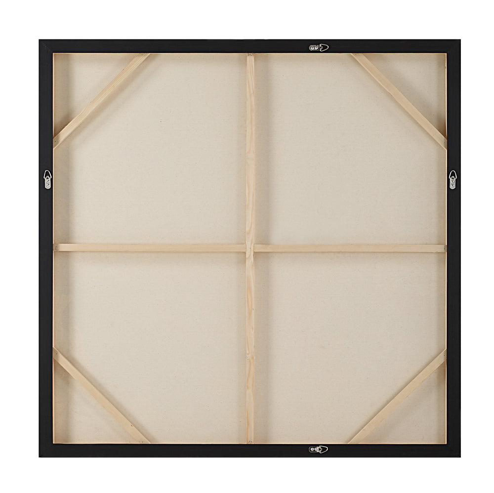 Iman 50" H x 50" W Canvas Art, White - Backing Image - OL2181